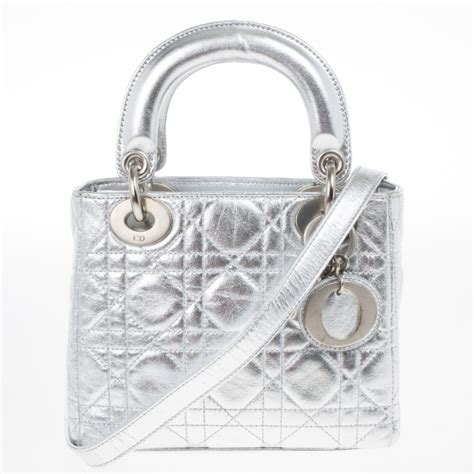 mirrored silver bag dior|christian Dior silver bag.